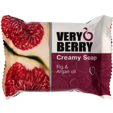 Very Berry -  Very Berry Fig & Argan Oil mydło do każdego typu skóry kremowe w kostce 